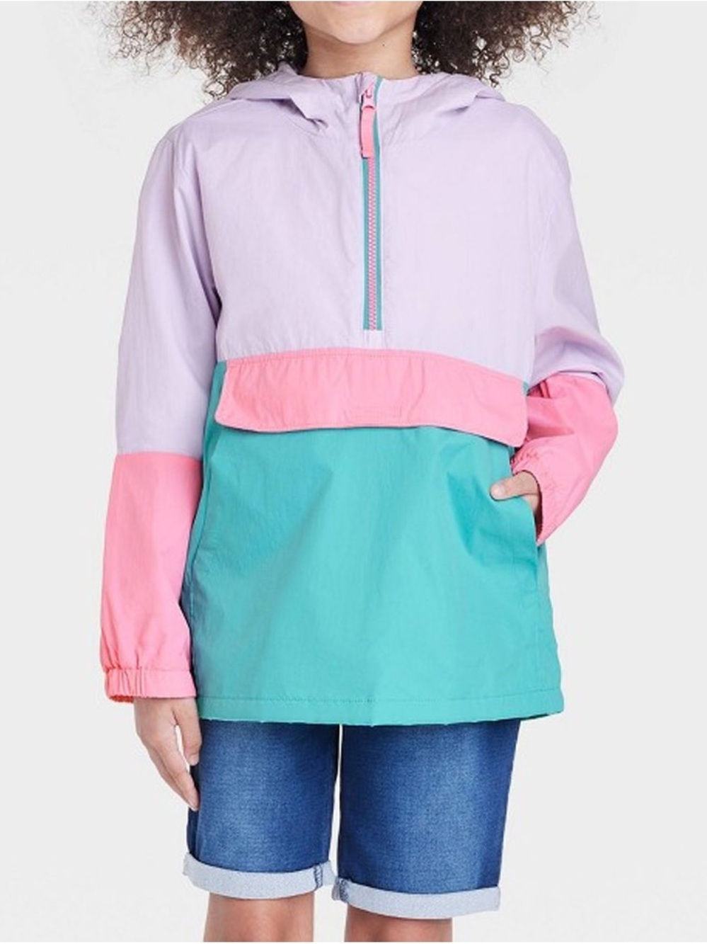 Car & Jack color-block rain jacket